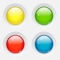 Colored round buttons