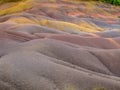 Colored sand dunes Royalty Free Stock Photo