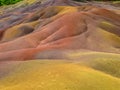 Colored sand dunes Royalty Free Stock Photo