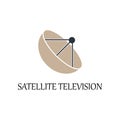 colored satellite television icon. Element of web icon for mobile concept and web apps. Detailed colored satellite television icon
