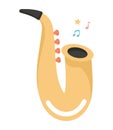 colored saxophone design Royalty Free Stock Photo