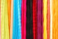 Colored scarfs Royalty Free Stock Photo