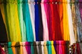 Colored scarves Royalty Free Stock Photo