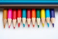 Colored school pencils Royalty Free Stock Photo