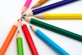 Colored school pencils Royalty Free Stock Photo