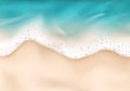 Colored Sea Wave Foam Realistic Concept
