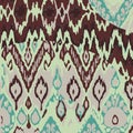 Colored seamless ethnic print pattern vector
