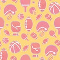 Colored seamless pattern background with sport icons Vector Royalty Free Stock Photo