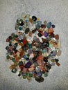Colored semi-precious stones Royalty Free Stock Photo