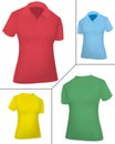 Colored shirts (women). Royalty Free Stock Photo