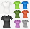 Colored shirts (women).