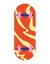 colored skateboard design