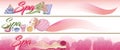 Colored Sketch Spa Horizontal Banners