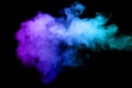 Colored smoke background