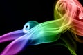 Colored smoke on black Royalty Free Stock Photo