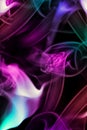 Colored smoke on black Royalty Free Stock Photo