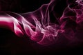 Colored smoke isolated on a black background Royalty Free Stock Photo