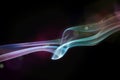 Colored smoke swirl Royalty Free Stock Photo