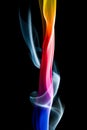 Colored smoke waves Royalty Free Stock Photo