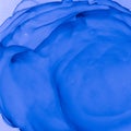 Colored Smoky Flow. Phantom Blue Grunge Ink Royalty Free Stock Photo