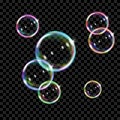 Colored soap bubbles Royalty Free Stock Photo