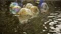 Colored soap bubbles Royalty Free Stock Photo