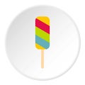 Colored sorbet icon, flat style
