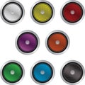 Colored speakers Royalty Free Stock Photo