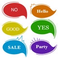 Colored speech bubbles Royalty Free Stock Photo