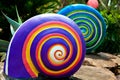 Colored spiral shape