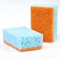 Colored sponges for washing dishes