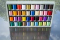 Colored spools of thread Royalty Free Stock Photo