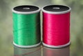 Colored spools of thread Royalty Free Stock Photo