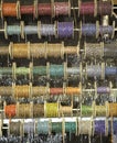 Colored spool of necklaces Royalty Free Stock Photo