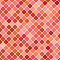 Colored square pattern background - geometrical vector illustration from diagonal squares in red tones Royalty Free Stock Photo