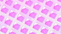 Colored squares with folders move diagonally. Motion. Layers inside squares moving in general flow. Squares with player
