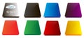 Colored SSD drives Royalty Free Stock Photo