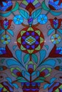 Colored stained-glass window Royalty Free Stock Photo