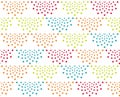 Colored stars pattern
