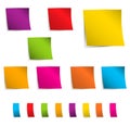 Colored sticky notes