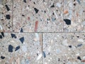 Colored stone terrazzo floor texture closup background