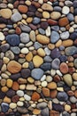 Colored stones on the beach, created with generative AI Royalty Free Stock Photo