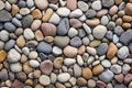 Colored stones on the beach, created with generative AI Royalty Free Stock Photo
