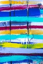 Colored stripes background of acrylic paint