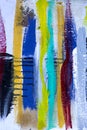Colored stripes background of acrylic paint Royalty Free Stock Photo