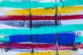 Colored stripes background of acrylic paint Royalty Free Stock Photo
