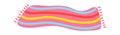 Colored stripes beach towel, wavy summer accessory