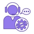Colored Technical Support Icon. Royalty Free Stock Photo