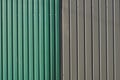 Colored texture from a part of a metal gray green wall Royalty Free Stock Photo