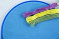 colored threads for embroidery Royalty Free Stock Photo